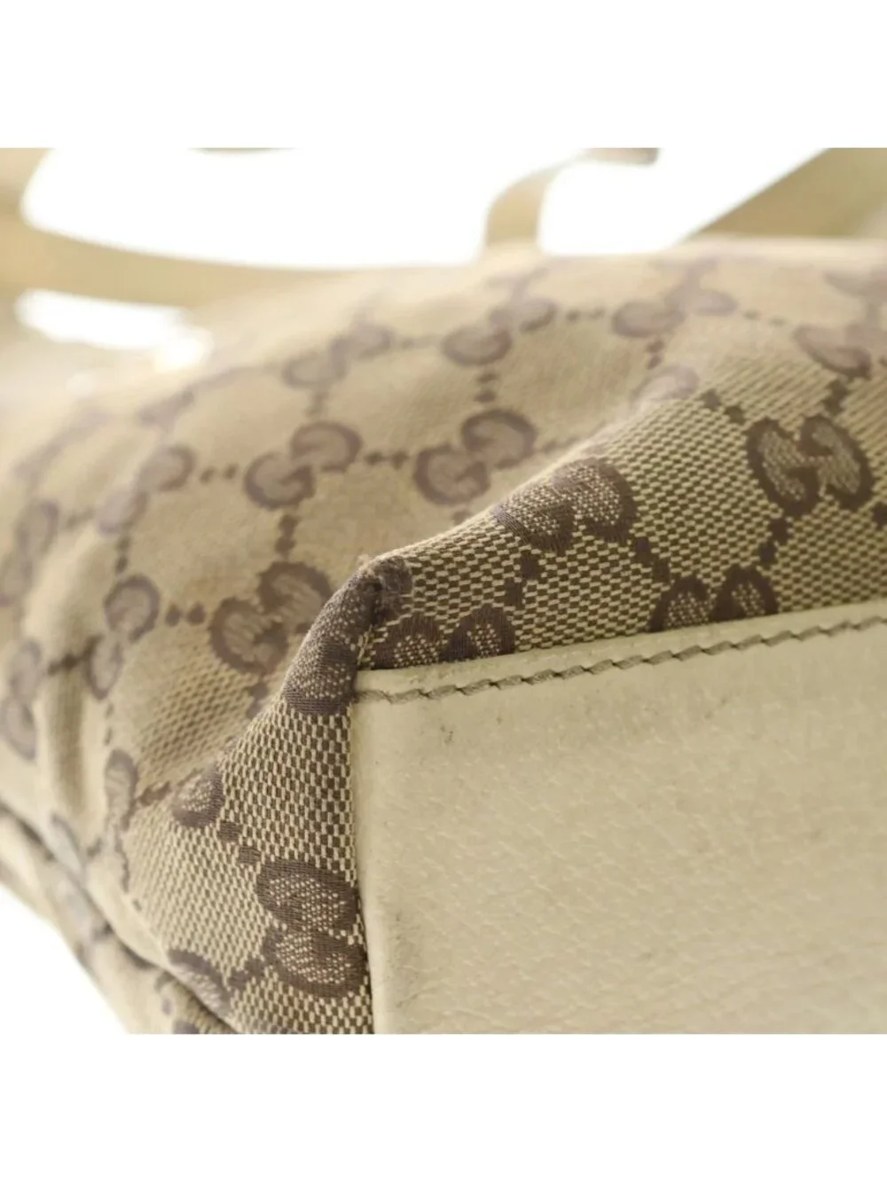 Gucci GG Canvas Mini Tote Gold Beige